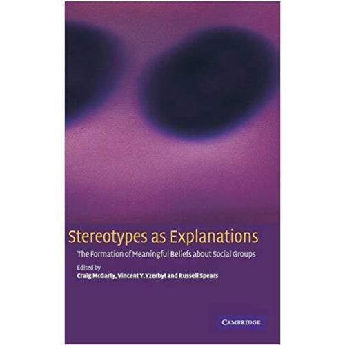 【预订】stereotypes as explanations 9780521800471