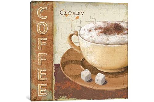 icanvasart 9097-1pc6 coffee lovers canvas print by lisa audit