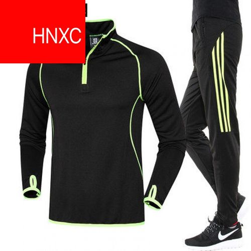 65hnxc国际轻奢品牌 运动服饰羽毛球服套装男长袖长裤春秋季速干