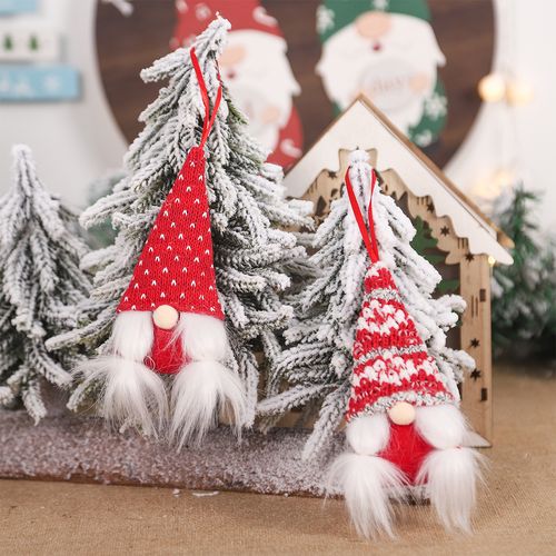 christmas faceless gnome santa claus xmas hanging ornament d
