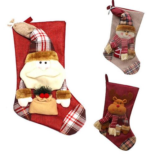 new year lovely vintage christmas stocking bag gift sock orn