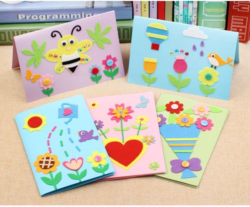 手工制作材料包 diy 祝福卡片 制作材料包节日生日贺卡自制