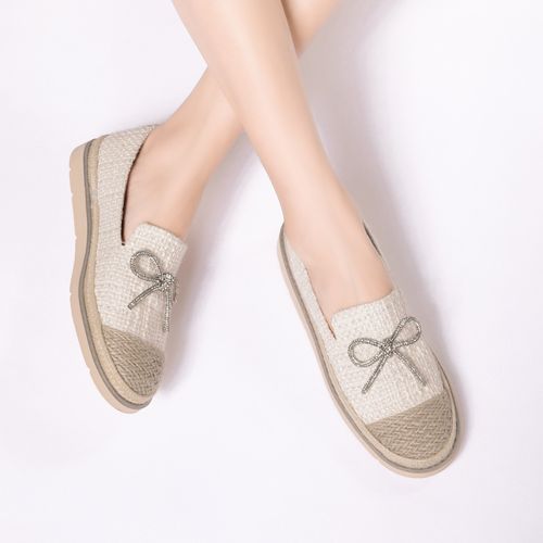 2021年冬季新款编织风女鞋透气平底鞋女舒适休闲鞋子女渔夫鞋