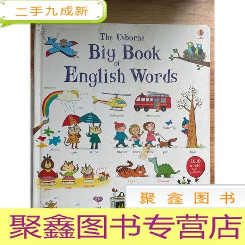 正 九成新the usborne big book of english words