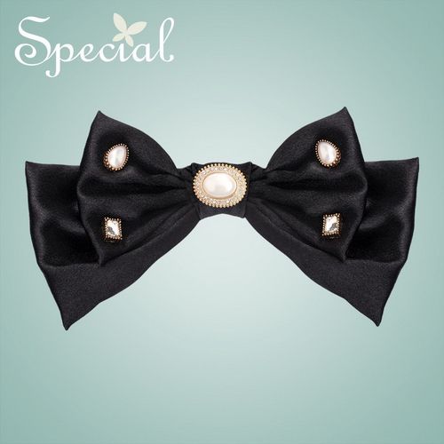 special蝴蝶结发夹弹簧夹边夹侧边顶夹女手工防滑冬复古时尚设计少女
